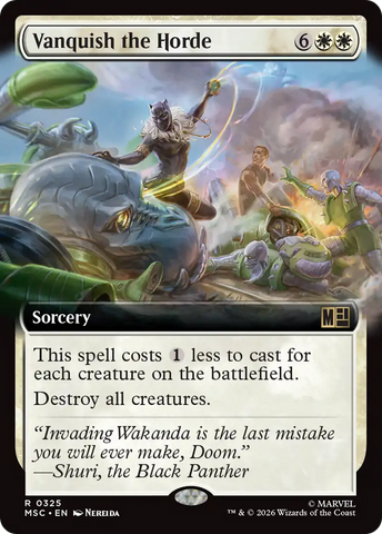 Vanquish the Horde (Extended Art) [Marvel Super Heroes Commander] - The Mythic Store | 24h Order Processing