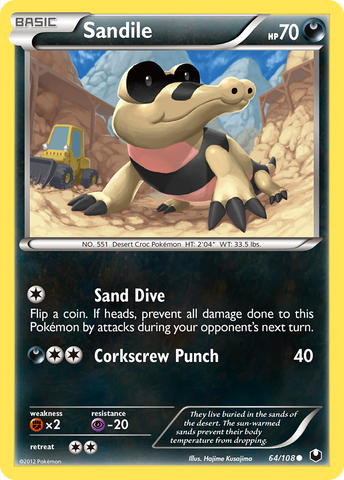 Sandile (64/108) [Black & White: Dark Explorers] - The Mythic Store | 24h Order Processing