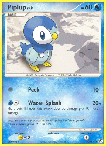 Piplup (93/130) [Diamond & Pearl: Base Set] - The Mythic Store | 24h Order Processing