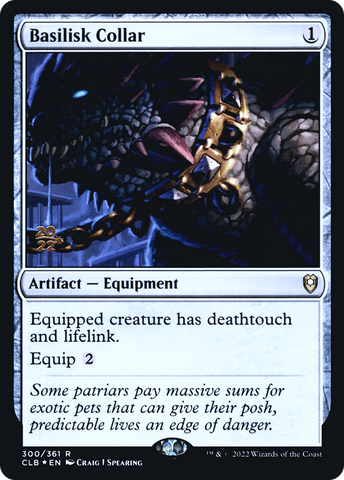 Basilisk Collar [Commander Legends: Battle for Baldur's Gate Prerelease Promos] - The Mythic Store | 24h Order Processing
