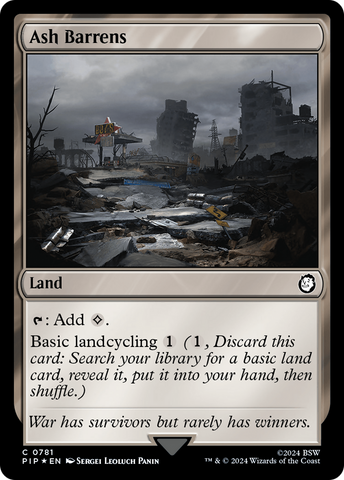Ash Barrens (Surge Foil) [Fallout] - The Mythic Store | 24h Order Processing