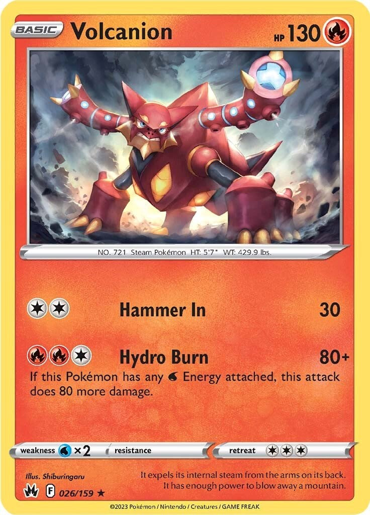 Volcanion (026/159) [Sword & Shield: Crown Zenith] - The Mythic Store | 24h Order Processing