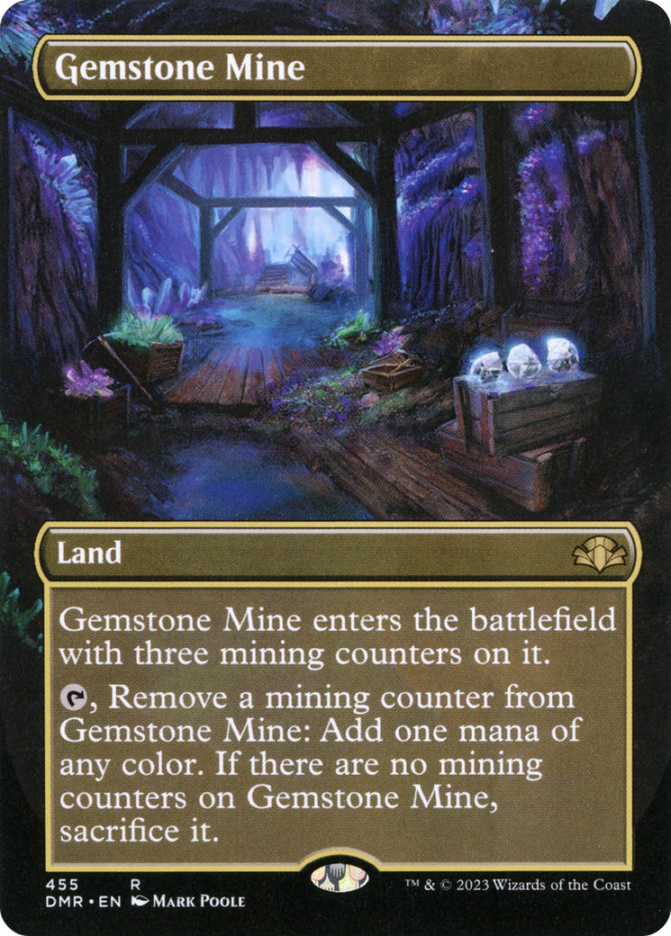 Gemstone Mine (Borderless Alternate Art) [Dominaria Remastered] - The Mythic Store | 24h Order Processing
