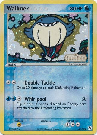 Wailmer (69/92) (Stamped) [EX: Legend Maker] - The Mythic Store | 24h Order Processing