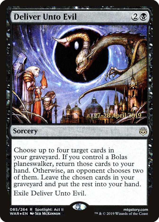 Deliver Unto Evil [War of the Spark Prerelease Promos] - The Mythic Store | 24h Order Processing
