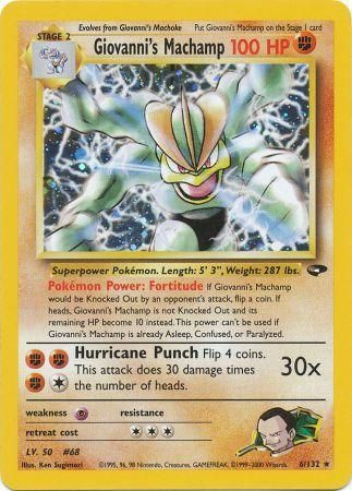 Giovanni's Machamp (6/132) [Gym Challenge Unlimited] - The Mythic Store | 24h Order Processing