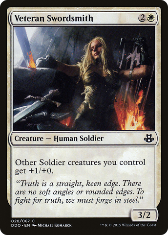 Veteran Swordsmith [Duel Decks: Elspeth vs. Kiora] - The Mythic Store | 24h Order Processing