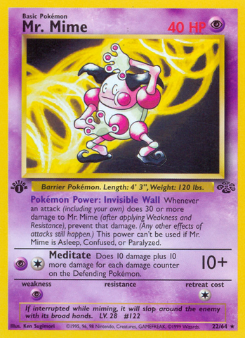 Mr. Mime (22/64) [Jungle 1st Edition] - The Mythic Store | 24h Order Processing