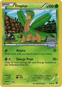 Tropius (5/101) (National Championship Staff Promo) [Black & White: Plasma Blast] - The Mythic Store | 24h Order Processing