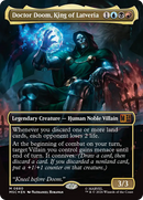 Doctor Doom, King of Latveria (Borderless) (Surge Foil) [Marvel Super Heroes Commander] - The Mythic Store | 24h Order Processing