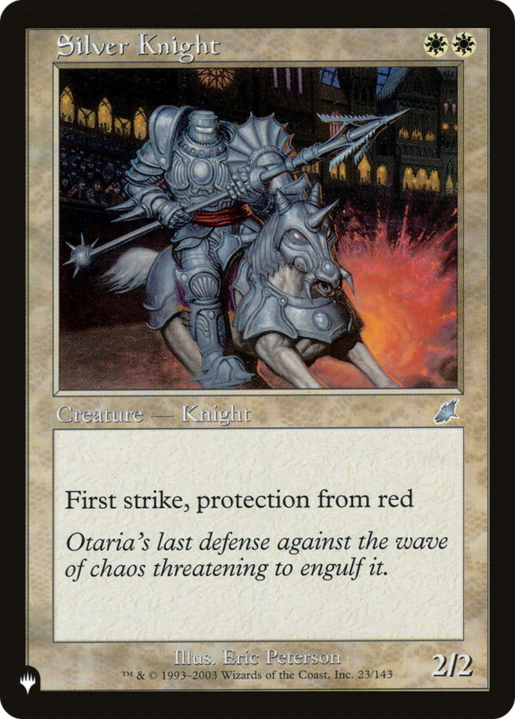 Silver Knight [The List Reprints] - The Mythic Store | 24h Order Processing