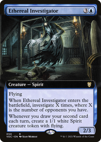 Ethereal Investigator (Extended Art) [Innistrad: Crimson Vow Commander] - The Mythic Store | 24h Order Processing