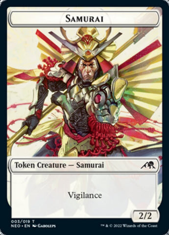 Samurai // Kaito Shizuki Emblem Double-Sided Token [Kamigawa: Neon Dynasty Tokens] - The Mythic Store | 24h Order Processing