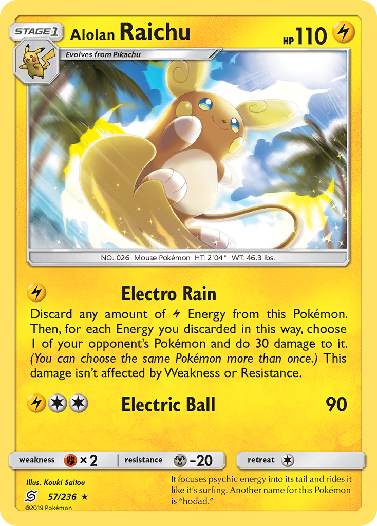 Alolan Raichu (57/236) [Sun & Moon: Unified Minds] - The Mythic Store | 24h Order Processing