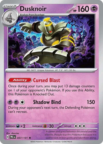 Dusknoir (037/131) [Scarlet & Violet: Prismatic Evolutions] - The Mythic Store | 24h Order Processing