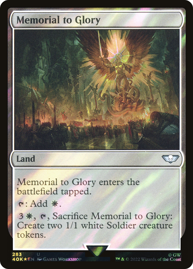 Memorial to Glory (Surge Foil) [Warhammer 40,000] - The Mythic Store | 24h Order Processing