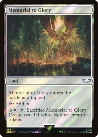 Memorial to Glory (Surge Foil) [Warhammer 40,000] - The Mythic Store | 24h Order Processing