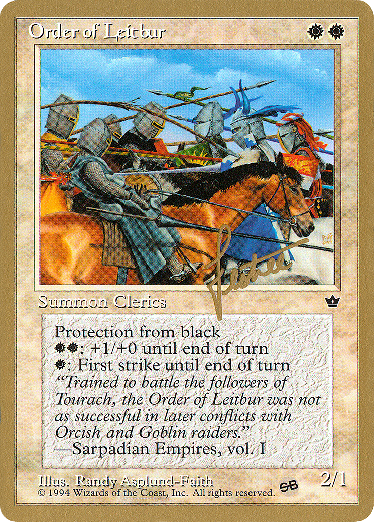 Order of Leitbur (Group) (Bertrand Lestree) (SB) [Pro Tour Collector Set] - The Mythic Store | 24h Order Processing