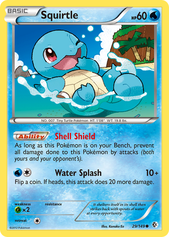 Squirtle (29/149) [Black & White: Boundaries Crossed] - The Mythic Store | 24h Order Processing