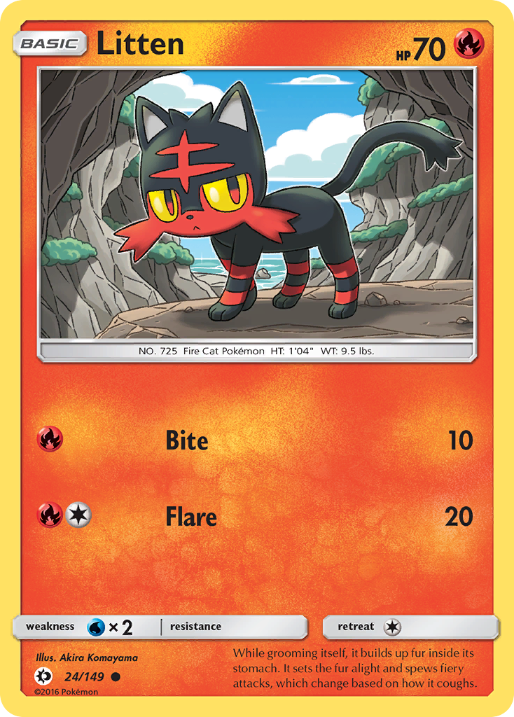 Litten (24/149) [Sun & Moon: Base Set] - The Mythic Store | 24h Order Processing