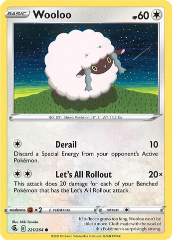 Wooloo (221/264) [Sword & Shield: Fusion Strike] - The Mythic Store | 24h Order Processing