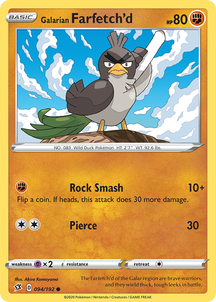 Galarian Farfetch'd (094/192) [Sword & Shield: Rebel Clash] - The Mythic Store | 24h Order Processing
