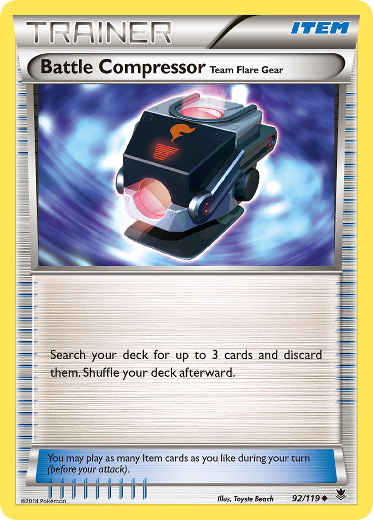 Battle Compressor Team Flare Gear (92/119) [XY: Phantom Forces] - The Mythic Store | 24h Order Processing