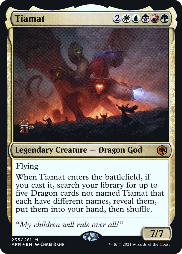 Tiamat [Dungeons & Dragons: Adventures in the Forgotten Realms Prerelease Promos] - The Mythic Store | 24h Order Processing