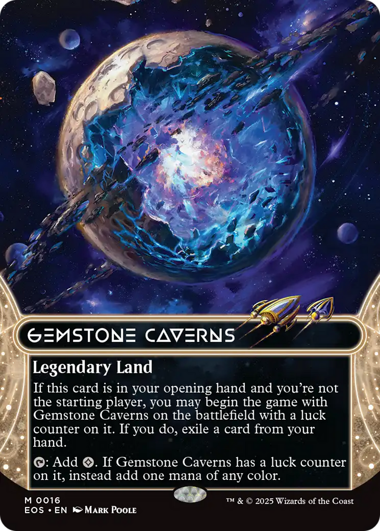 Gemstone Caverns (0016) (Borderless) [Edge of Eternities: Stellar Sights] - The Mythic Store | 24h Order Processing
