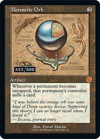 Mesmeric Orb (Retro Schematic) (Serialized) [The Brothers' War Retro Artifacts] - The Mythic Store | 24h Order Processing
