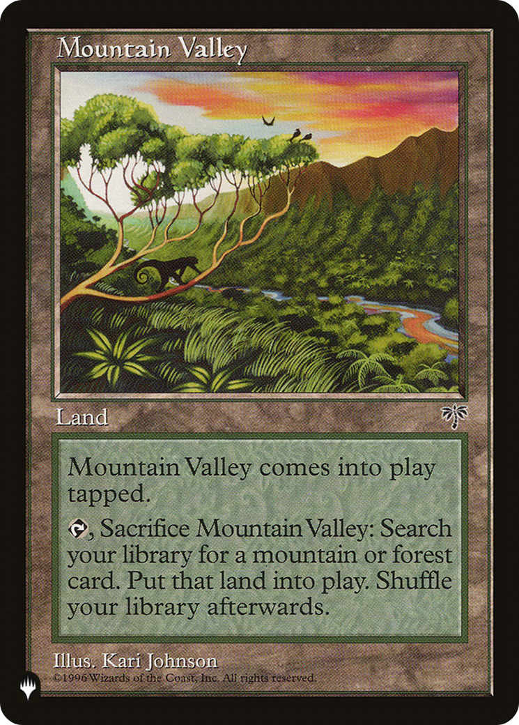 Mountain Valley [The List] - The Mythic Store | 24h Order Processing