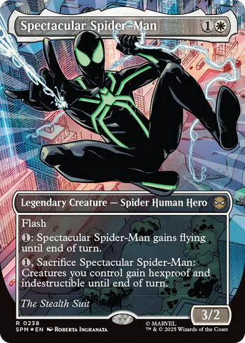 Spectacular Spider-Man (0238) (Borderless) (Textured Foil) [Marvel's Spider-Man] - The Mythic Store | 24h Order Processing