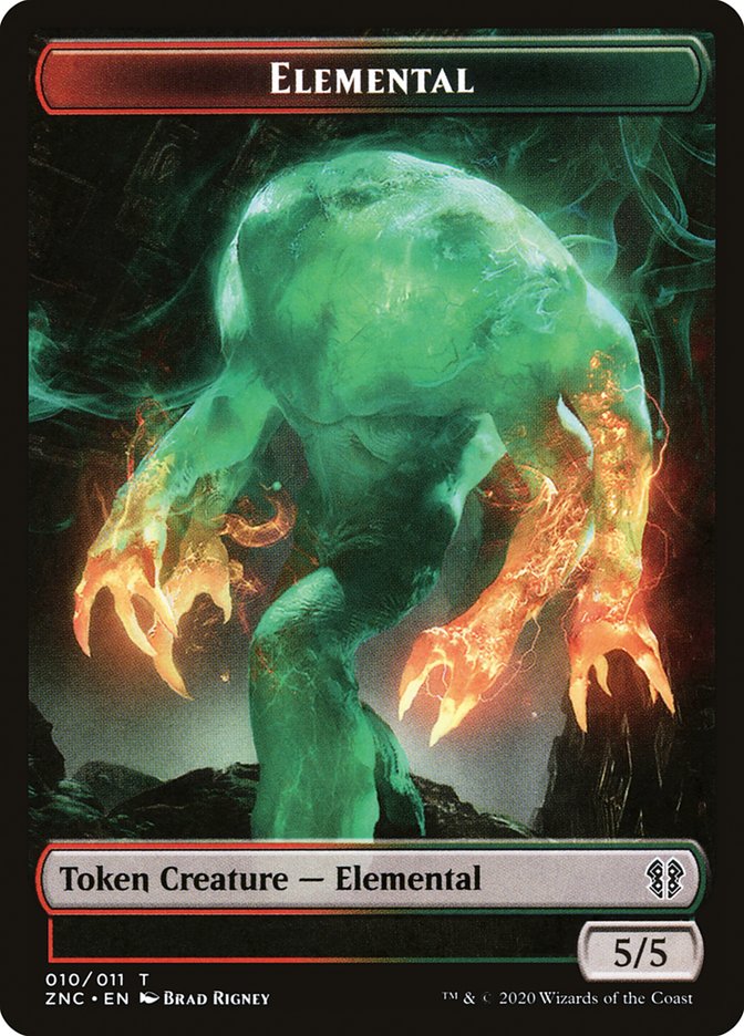 Elemental (008) // Elemental (010) Double-Sided Token [Zendikar Rising Commander Tokens] - The Mythic Store | 24h Order Processing