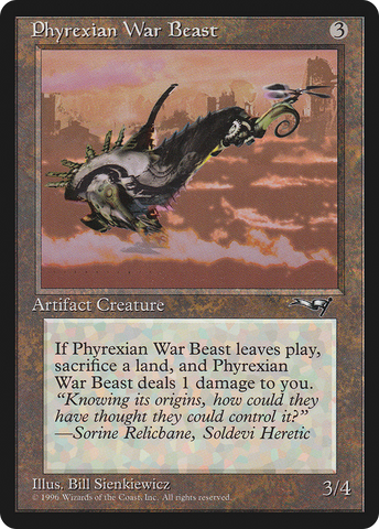 Phyrexian War Beast (Signature on Left) [Alliances] - The Mythic Store | 24h Order Processing