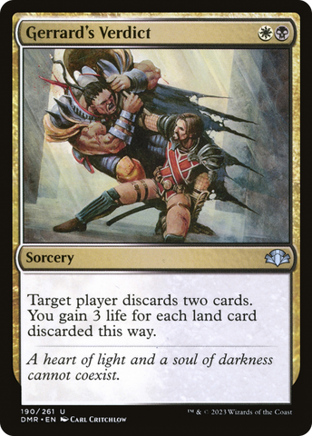 Gerrard's Verdict [Dominaria Remastered] - The Mythic Store | 24h Order Processing
