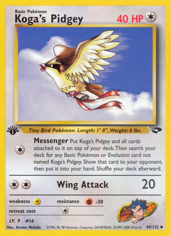Koga's Pidgey (49/132) [Gym Challenge 1st Edition] - The Mythic Store | 24h Order Processing