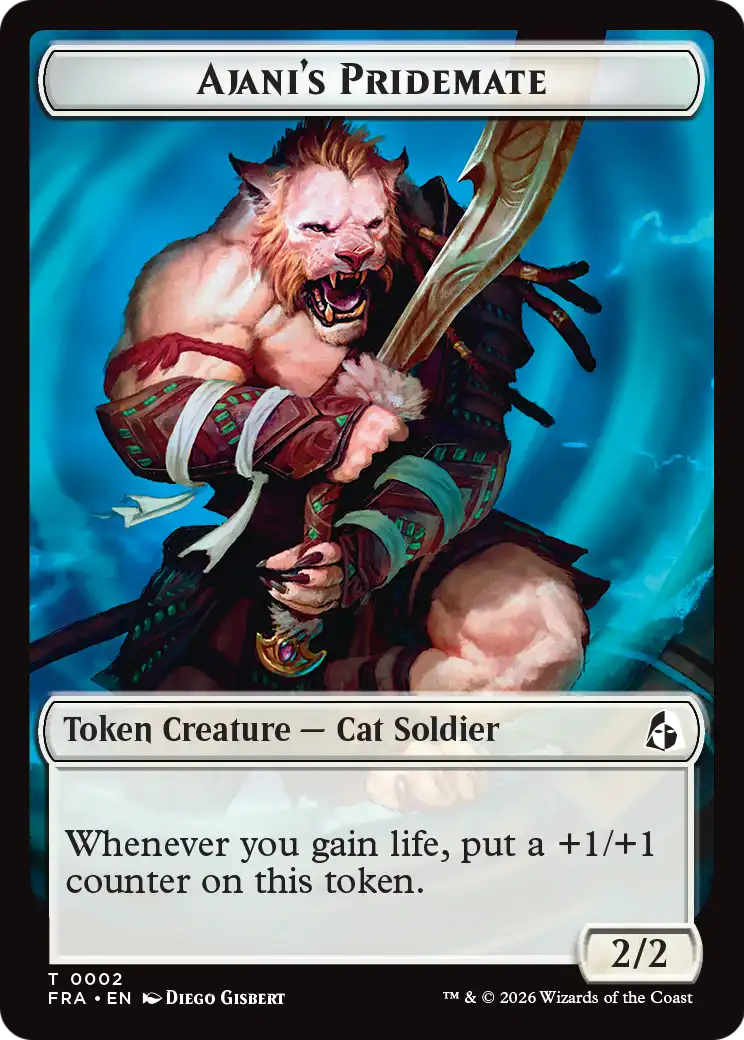 Ajani's Pridemate // Mowu Double-Sided Token [Reality Fracture Tokens] - The Mythic Store | 24h Order Processing