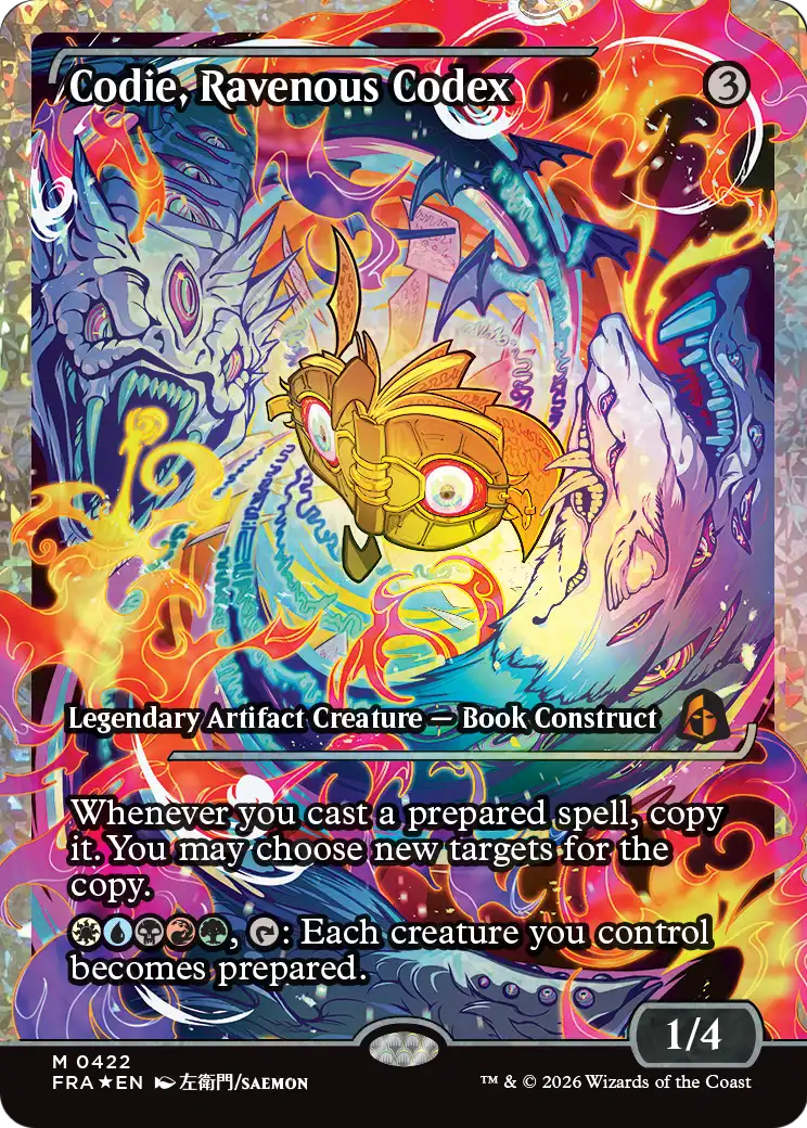 Codie, Ravenous Codex (Showcase) (Fracture Foil) [Reality Fracture] - The Mythic Store | 24h Order Processing