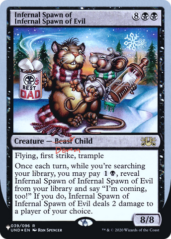 Infernal Spawn of Infernal Spawn of Evil (Unfinity Foil Edition) [The List] - The Mythic Store | 24h Order Processing