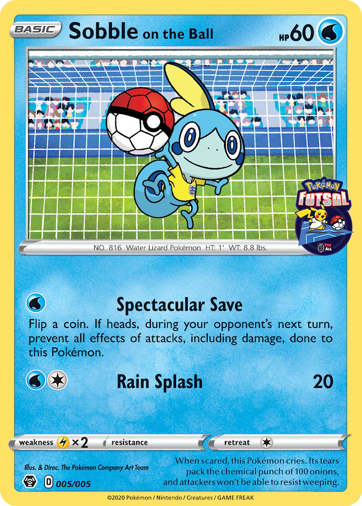 Sobble on the Ball (005/005) [Pokemon Futsal Collection] - The Mythic Store | 24h Order Processing