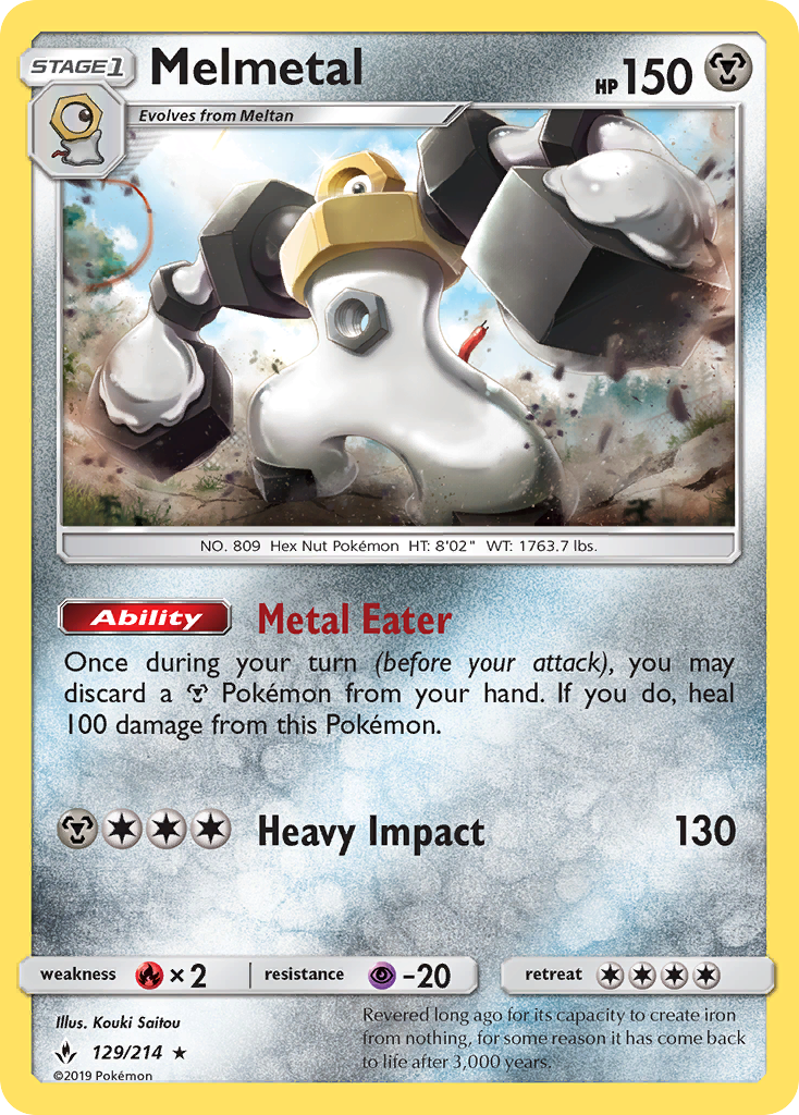 Melmetal (129/214) [Sun & Moon: Unbroken Bonds] - The Mythic Store | 24h Order Processing