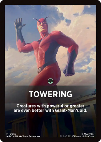 Towering Theme Card [Marvel Super Heroes Commander] - The Mythic Store | 24h Order Processing