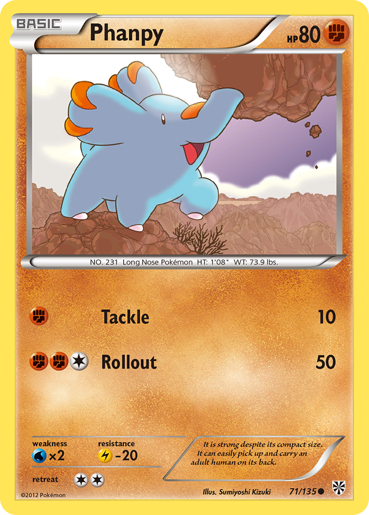 Phanpy (71/135) [Black & White: Plasma Storm] - The Mythic Store | 24h Order Processing