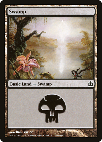 Swamp (307) [Commander 2011] - The Mythic Store | 24h Order Processing