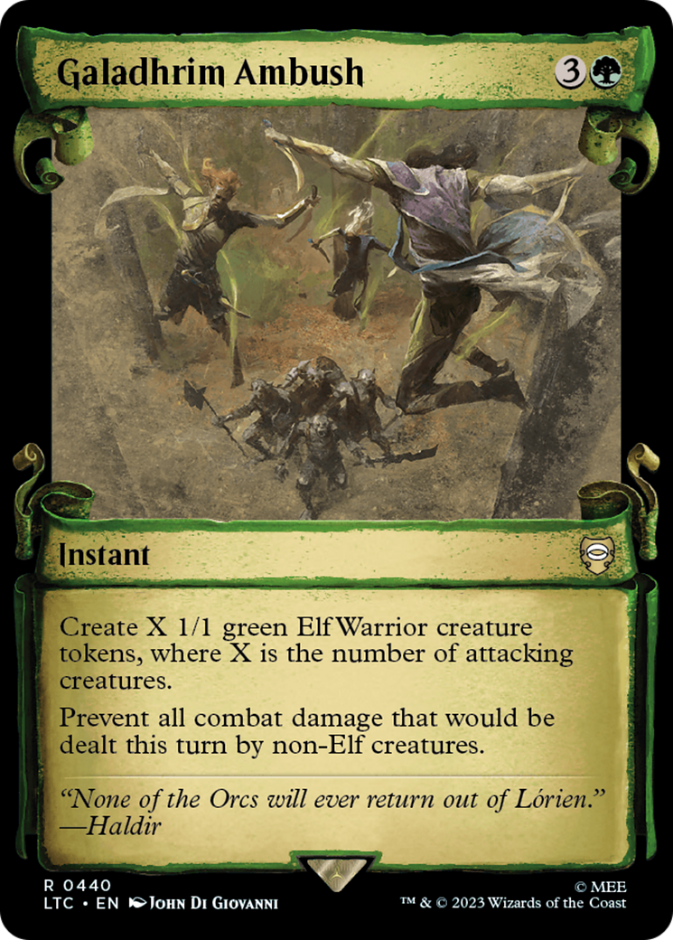 Galadhrim Ambush [The Lord of the Rings: Tales of Middle-Earth Commander Showcase Scrolls] - The Mythic Store | 24h Order Processing