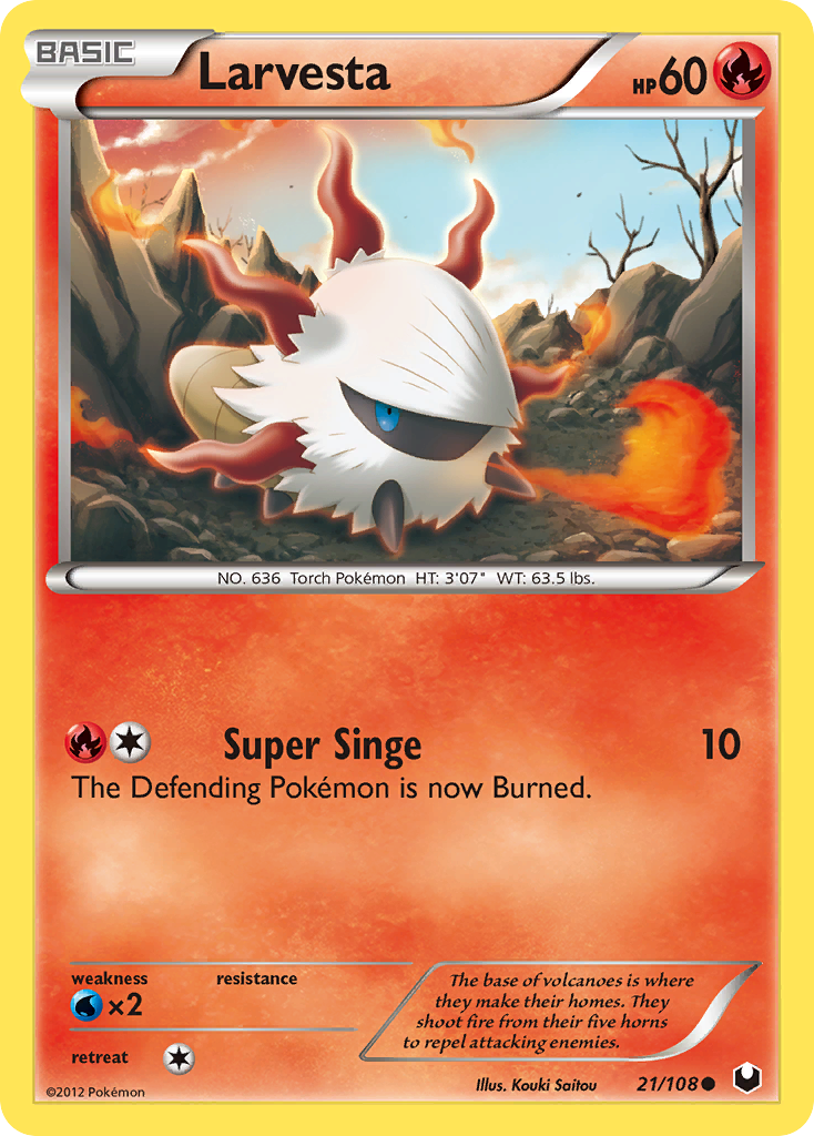 Larvesta (21/108) [Black & White: Dark Explorers] - The Mythic Store | 24h Order Processing