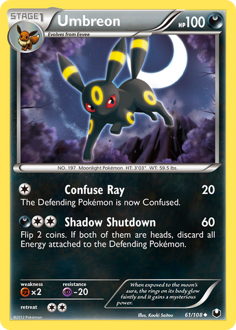 Umbreon (61/108) [Black & White: Dark Explorers] - The Mythic Store | 24h Order Processing