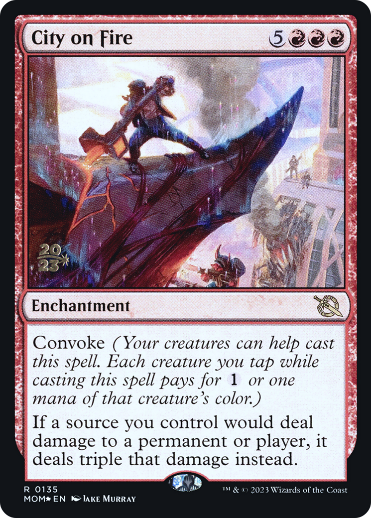 City on Fire [March of the Machine Prerelease Promos] - The Mythic Store | 24h Order Processing
