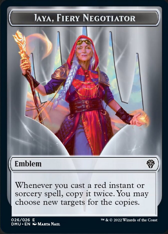 Jaya, Fiery Negotiator Emblem [Dominaria United Tokens] - The Mythic Store | 24h Order Processing