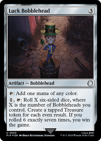 Luck Bobblehead (Surge Foil) [Fallout] - The Mythic Store | 24h Order Processing